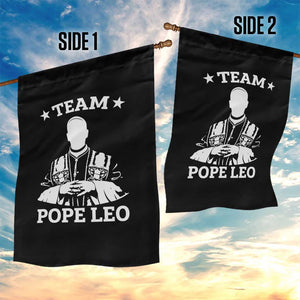 Team Pope Leo XIV Garden Flag Vintage Catholic Faith Historical Religious Support TS02 Print Your Wear