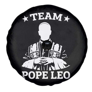 Team Pope Leo XIV Spare Tire Cover Vintage Catholic Faith Historical Religious Support TS02 Print Your Wear