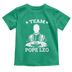 Team Pope Leo XIV Toddler T Shirt Vintage Catholic Faith Historical Religious Support TS02 Irish Green Print Your Wear