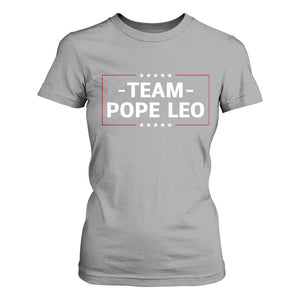 Team Pope Leo XIV T Shirt For Women Catholic Pride Religious Faith Solidarity TS02 Sport Gray Print Your Wear