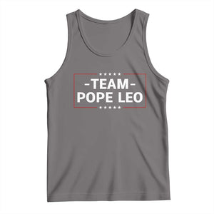Team Pope Leo XIV Tank Top Catholic Pride Religious Faith Solidarity TS02 Deep Heather Print Your Wear