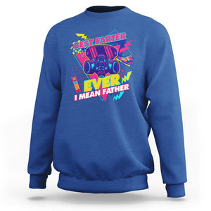 Funny Farter Sweatshirt Funny Best Farter Ever I Mean Father Gas Mask Retro 70s 80s TS02 Royal Blue Print Your Wear
