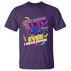 Funny Farter T Shirt Funny Best Farter Ever I Mean Father Gas Mask Retro 70s 80s TS02 Purple Print Your Wear