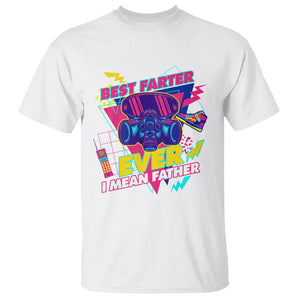 Funny Farter T Shirt Funny Best Farter Ever I Mean Father Gas Mask Retro 70s 80s TS02 White Print Your Wear