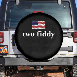 Two Fiddy America 250th Anniversary Minimalist Spare Tire Cover Funny US American Flag Slang 1776 to 2026 Semiquincentennial