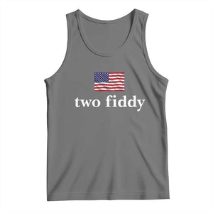 Two Fiddy America 250th Anniversary Minimalist Tank Top Funny US American Flag Slang 1776 to 2026 Semiquincentennial