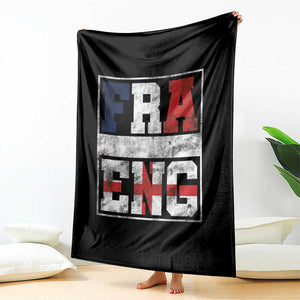FRA ENG France England Flag Graphic Throw Blanket French English Country Pride TS02 Print Your Wear