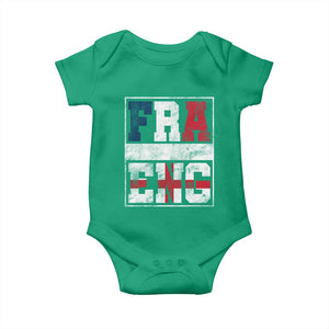 FRA ENG France England Flag Graphic Baby Onesie French English Country Pride TS02 Irish Green Print Your Wear