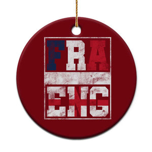 FRA ENG France England Flag Graphic Ceramic Ornament French English Country Pride TS02 1pc Red Print Your Wear