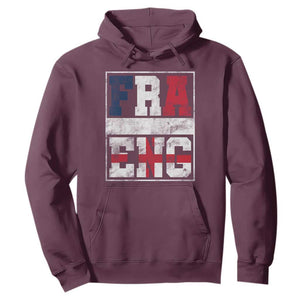 FRA ENG France England Flag Graphic Hoodie French English Country Pride