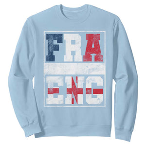 FRA ENG France England Flag Graphic Sweatshirt French English Country Pride