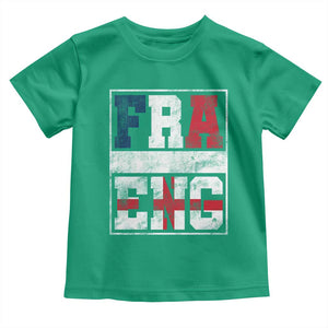 FRA ENG France England Flag Graphic Toddler T Shirt French English Country Pride TS02 Irish Green Print Your Wear