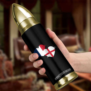 France England Flag Hearts Splatter Graphic Bullet Tumbler Anglo English French Heritage Love Unity TS02 Print Your Wear