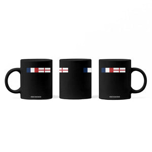 France England Dual Flag Graphic Coffee Mug Anglo English French Heritage Mixed Roots Pride Match Day TS02 Print Your Wear