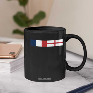 France England Dual Flag Graphic Coffee Mug Anglo English French Heritage Mixed Roots Pride Match Day TS02 Print Your Wear