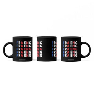 FRA ENG France England Flag Graphic Coffee Mug French English Typographic Dual Heritage Pride Match Day TS02 Print Your Wear