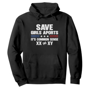 Save Girls Sports Its Common Sense XX Not Equal XY Hoodie Biological Science Varsity Athletic Graphic