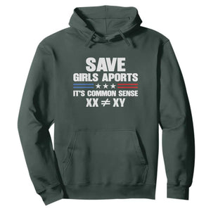 Save Girls Sports Its Common Sense XX Not Equal XY Hoodie Biological Science Varsity Athletic Graphic