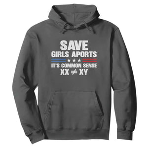 Save Girls Sports Its Common Sense XX Not Equal XY Hoodie Biological Science Varsity Athletic Graphic