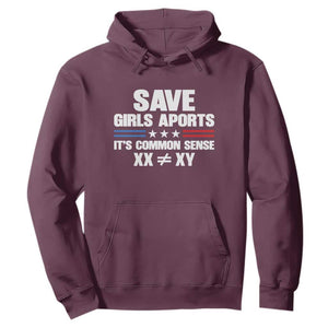Save Girls Sports Its Common Sense XX Not Equal XY Hoodie Biological Science Varsity Athletic Graphic