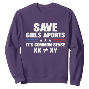 Save Girls Sports Its Common Sense XX Not Equal XY Sweatshirt Biological Science Varsity Athletic Graphic