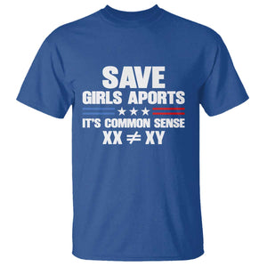 Save Girls Sports Its Common Sense XX Not Equal XY T Shirt Biological Science Varsity Athletic Graphic