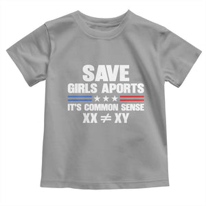 Save Girls Sports Its Common Sense XX Not Equal XY Toddler T Shirt Biological Science Varsity Athletic Graphic