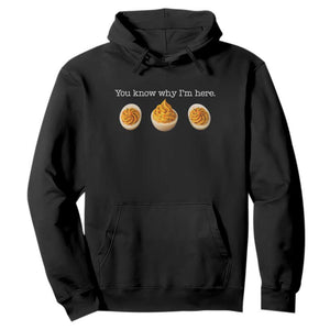 You Know Why I'm Here Deviled Eggs Hoodie Funny Thanksgiving Potluck TS02 Black Print Your Wear