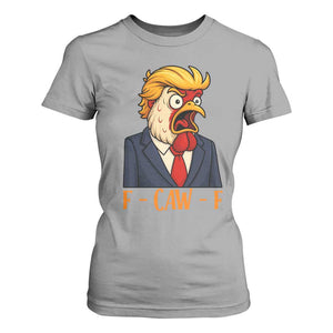 Funny F Caw F Chicken Trump Meme T Shirt For Women Rooster Subtle Political Satire Parody TS02 Sport Gray Print Your Wear