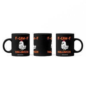 F Caw F Ghost Chicken Costume Coffee Mug Funny Cute Halloween Poultry Lover TS02 Print Your Wear