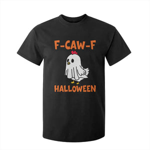 F Caw F Ghost Chicken Costume T Shirt For Kid Funny Cute Halloween Poultry Lover TS02 Black Print Your Wear