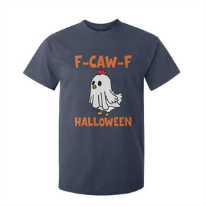 F Caw F Ghost Chicken Costume T Shirt For Kid Funny Cute Halloween Poultry Lover TS02 Navy Print Your Wear