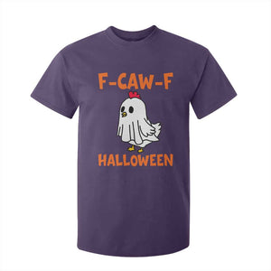 F Caw F Ghost Chicken Costume T Shirt For Kid Funny Cute Halloween Poultry Lover TS02 Purple Print Your Wear