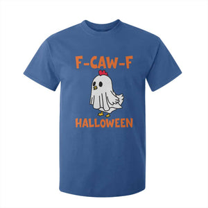 F Caw F Ghost Chicken Costume T Shirt For Kid Funny Cute Halloween Poultry Lover TS02 Royal Blue Print Your Wear