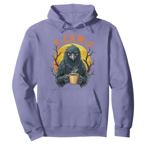 F Caw F Raven Coffee Hoodie Funny Halloween Sarcastic Gothic Bird with Attitude TS02 Violet Print Your Wear