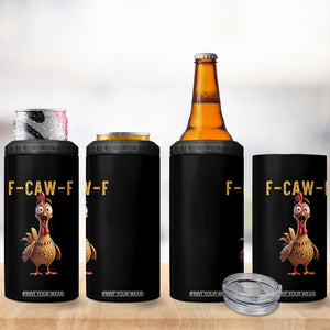 F Caw F Classic Chicken Scream 4 in 1 Can Cooler Tumbler Poultry Joke Farm Life Humor TS02 Print Your Wear