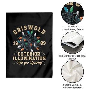 Griswold Christmas Lights Garden Flag Exterior Illumination Ask for Sparky Funny Holiday TS02 Print Your Wear