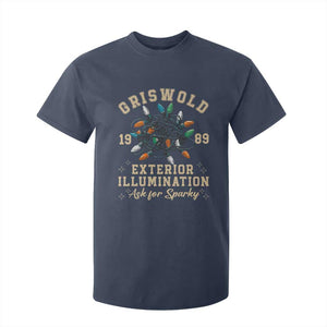 Griswold Christmas Lights T Shirt For Kid Exterior Illumination Ask for Sparky Funny Holiday TS02 Navy Print Your Wear