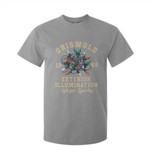 Griswold Christmas Lights T Shirt For Kid Exterior Illumination Ask for Sparky Funny Holiday TS02 Sport Gray Print Your Wear