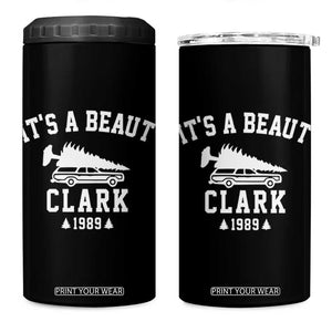 Funny Christmas Its a Beaut Clark 4 in 1 Can Cooler Tumbler Xmas Tree Disaster Griswold Family Holiday TS02 One Size: 16 oz Black Print Your Wear