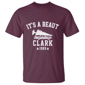 Funny Christmas Its a Beaut Clark T Shirt Xmas Tree Disaster Griswold Family Holiday TS02 Maroon Print Your Wear