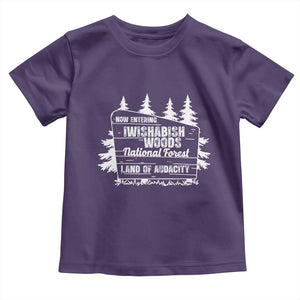Iwishabish Woods National Forest Toddler T Shirt Funny Land of Audacity Meme Sassy Humor TS02 Purple Print Your Wear
