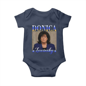 Donica Lewinsky Meme Baby Onesie Viral Trump Parody Scandal Internet Humor TS02 Navy Print Your Wear