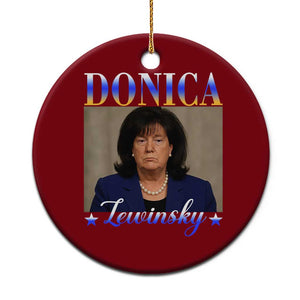 Donica Lewinsky Meme Ceramic Ornament Viral Trump Parody Scandal Internet Humor TS02 1pc Red Print Your Wear