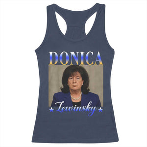 Donica Lewinsky Meme Racerback Tank Top Viral Trump Parody Scandal Internet Humor TS02 Navy Print Your Wear