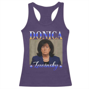 Donica Lewinsky Meme Racerback Tank Top Viral Trump Parody Scandal Internet Humor TS02 Purple Print Your Wear