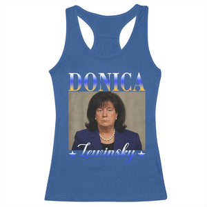Donica Lewinsky Meme Racerback Tank Top Viral Trump Parody Scandal Internet Humor TS02 Royal Blue Print Your Wear
