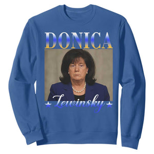 Donica Lewinsky Meme Sweatshirt Viral Trump Parody Scandal Internet Humor TS02 Royal Blue Print Your Wear