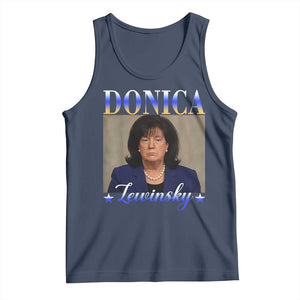Donica Lewinsky Meme Tank Top Viral Trump Parody Scandal Internet Humor TS02 Navy Print Your Wear
