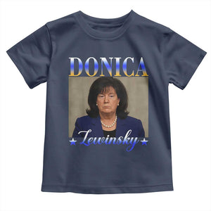 Donica Lewinsky Meme Toddler T Shirt Viral Trump Parody Scandal Internet Humor TS02 Navy Print Your Wear